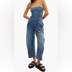Free people Barrel Leg Jumpsuit